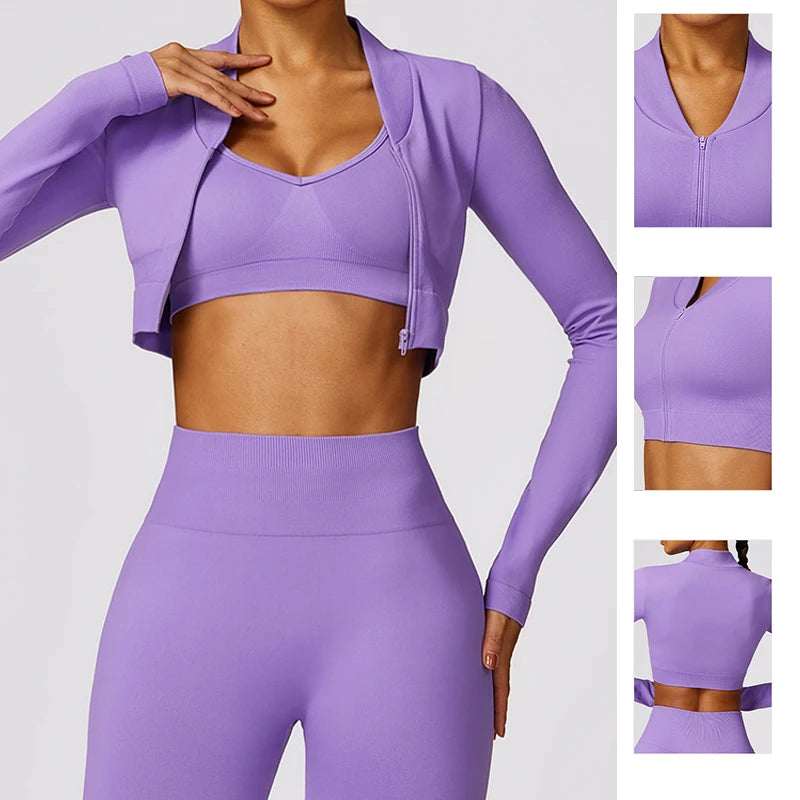 Gym Crop Top Jacket