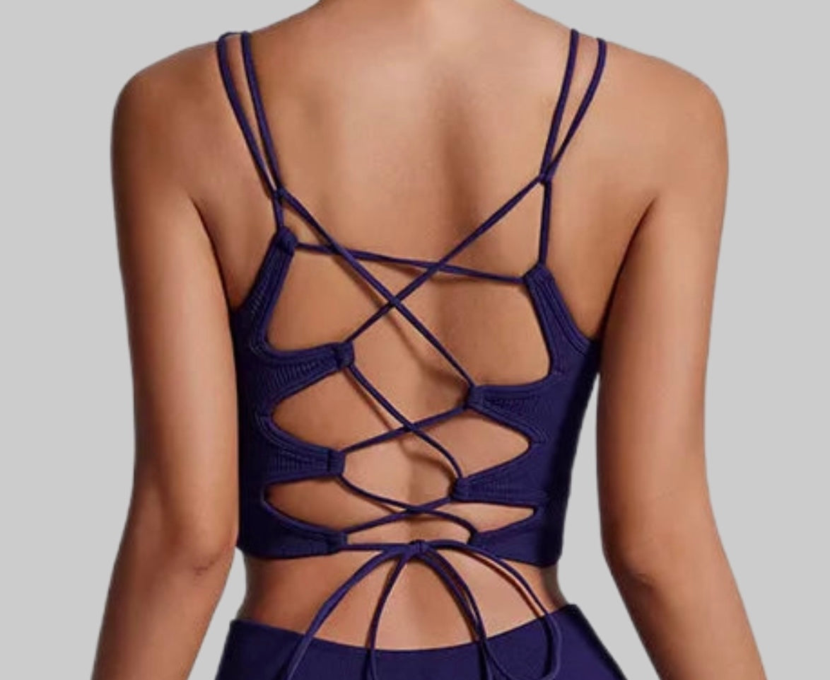Sports Bra Backless Multistrap