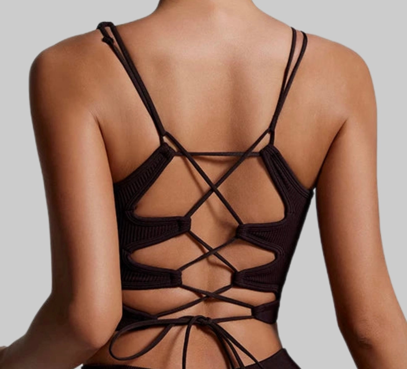Sports Bra Backless Multistrap