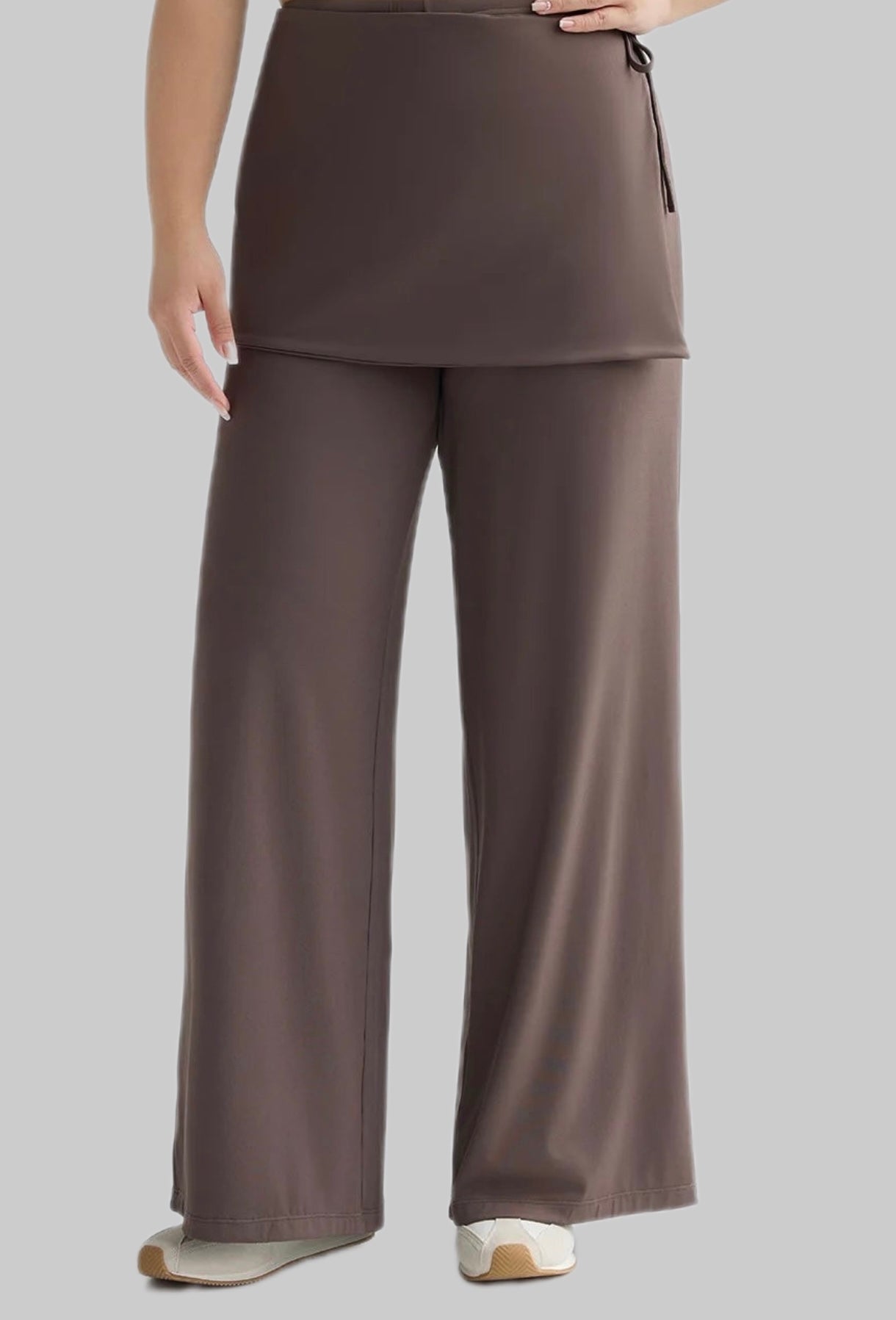 High Waist Skirt Wrap Pants