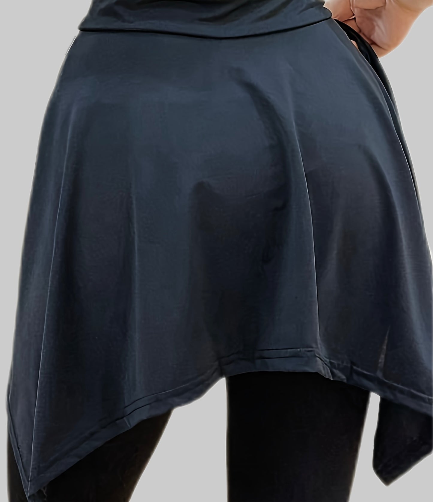 Women's Black High-Waist Yoga Skirt